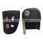 4 Buttons 433 MHz 4D60 Chip Flip Folding Remote Smart Car Key Cover Fob For Jaguar Key X - Type S - Type XJ XJR