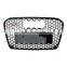 RS5 front grille for Audi A5 S5 radiator honeycomb grill facelift mesh front bumper grille RS5 B85 frame quattro style 2013-2015