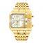 Oulm HP3364B Men Quartz Watches Military Waterproof Wristwatch Luxury Gold Stainless Steel Male Watch
