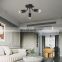 HUAYI Luxury Modern Design Black Living Room Bedroom Hotel Indoor Simple E27 Ceiling Light
