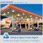 Spacious and less cost of steel structure space frame gas station canopy