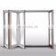 PVC modern white frame folding door aluminum alloy glass folding door sliding door