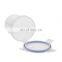 Portable BPA Free Meal Prep Plastic Round Cylinder Airtight Storage Containers Jar with Snap Lock Lids