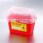 Hospital yellow 5L plastic disposable medical biohazard waste safety container  Box of Syringe Needle