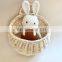 Rattan basket, wicker wall decoration, wall basket boho style
