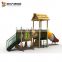 Cottage Theme Amusement Park Games Rides Commercial Outdoor Playground Plastic Slide Playsets Equipment for Kindergarten