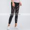 Women spring summer workout clothing sexy mesh capris yoga tight pants leggings for women fitness