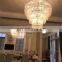 Large High Ceiling Multi-Tier Round Chandelier Home Hotel Chain Crystal Luxury Modern Chandelier