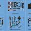 Coaches bus 65 seats accessories WST-023-0077 brake caliper repair kits spare parts