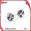 Black stainless steel stud earrings crystal jewelry earrings
