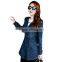 Double-Breasted Suit, Stock Demin Coat, Fashion Jeans Clothing