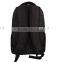 black zippered simple strong laptop day backpack