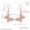 2015 new arrival butterfly shape arabic gold earring designs for girls