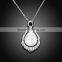 white 18k gold plated jewelry necklace for female