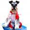 Fashion Pet Baseball Uniform Black and White Vertical Striped Dog Tracksuit