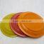 low price high quality round 9 " melamine dinner bamboo plate