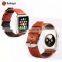 Kakapi Single Buckle Genuine Leather Watch Band Wrist Strap With Watchband Converter For 38MM Apple Watch MT-3909