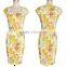 french fashion clothing dress party yellow long dress