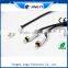 3.5mm white and black 3 RCA Male stereo audio cable