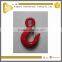 red alloy painted metallic snap hook for lifting