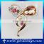 Bow broches crystal brooches for dresses scarf pin pearl brooch for wedding decorations B0011