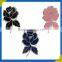 Eco-Friendly Feature and Embroidered Technics Embroidery Rose Patches