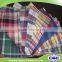 factory price custom 100 cotton yarn dyed checkered fabric