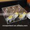 Clear acrylic display box with 4 dividers