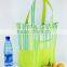 Promotional polyester insulted cooler tote bag with front mesh pocket