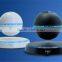 Factory supply mini portable magnetic levitating led light bluetooth speaker
