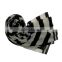 white and black printed polyester designer scarf