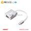 CE, ROHS, FCC approval Silver Aluminum Type C USB 3.0 to VGA adapter Cable