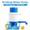 Portable manual water pump for bottled water