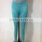Santic wholesale gym wear sublimation print yoga pants contrast waistband leggings