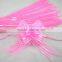 Organza pull string ribbon bow