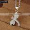 Trending Hot Products 2016 Women Zircon Dragonfly Necklace