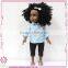 Beautiful black fashion custom vinyl body moveable baby doll