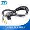 5 core Power cord with ac plug socket