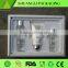 Plastic skin creams three bottles trays