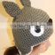 grey totoro earflap hat crochet character beanies
