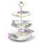 Ceramic cake stand 3 tiers,European-style Cake Display Stand