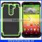 Wholesale rugged dual layer bumper case for lg g2, silicone pc bumper case for lg g2