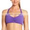 nylon/spandex dry fit logo printed womens fitness bra