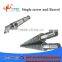 Conical twin screw and barrel twin screw extruder PVC