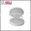 Luxury White Color Round Shaped MDF wooden Jewelry box