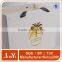 white kraft custom printing paper gift bags with handles