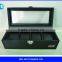 Screen Printed Wooden Watch Box Black Factory Made For Best Selling