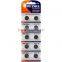 AG10 coin cell 1.5V AG10 LR54/189/L1130 alkaline button dry cell battery
