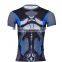 Yingzhong garment oem china factory screen printing men collar sport fitness t shirts with logo