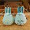 small rabbit Shape cute ceramic wind chime